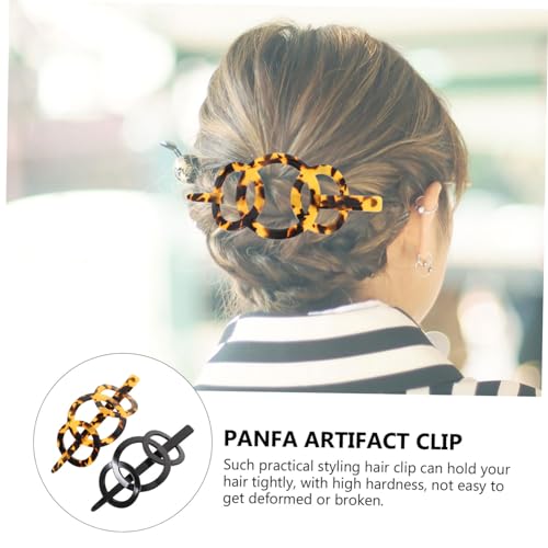 LOLIPPYY 2 Stück Vintage Haarklammern Kunststoff Haarspangen für Damen und Teenager Robuste Haarklammer mit Starkem Halt Geeignet für Hochzeit Party und Alltagsfrisuren von LOLIPPYY