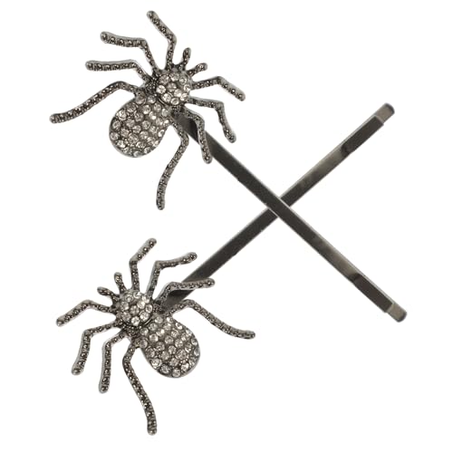 LOLIPPYY 2 Stück Vintage Haarschmuck Strass Spinnen Haarspangen Kleine Bobby Pins für Frauen Teenager Geeignet für Verschiedene Frisuren und Anlässe von LOLIPPYY
