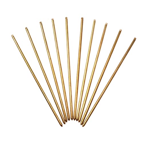 LOLIPPYY 20stücke Goldene Haarnadeln Mit Loch Metall-haarstäbe Diy Haarspange Kupfer Haarnadel Haargabel Für Damen Herren Haarnadeln Für Handwerk von LOLIPPYY