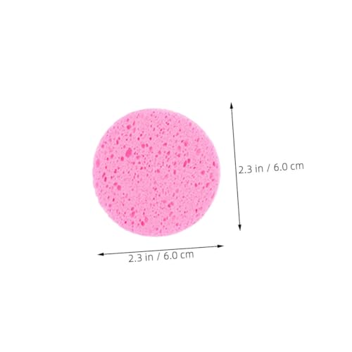 LOLIPPYY 20 Stück Makeup Entferner Pads für Frauen Sanfte Runde Gesichtswatte aus Holzstoff Hautfreundlich Abschminken und Reinigen Tragbar und Stylisch Rosa von LOLIPPYY