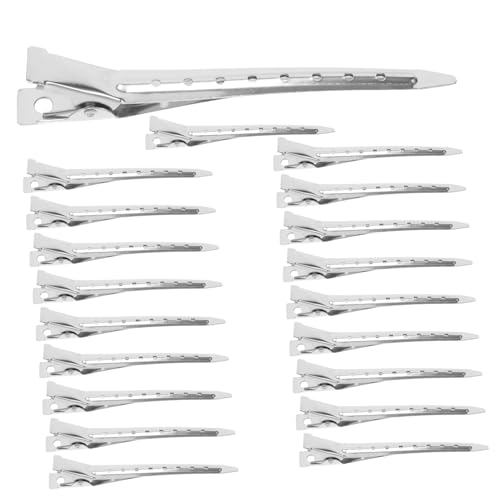 LOLIPPYY 20 Stück Professionelle Friseurbedarf Entenbill Haarklammern aus Rutschfeste Haarspangen zum Fixieren und Stylen für Damen und Herren zum Schneiden Färben und Styling von LOLIPPYY