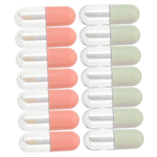LOLIPPYY 20 Stück Teiliges Leerer Nachfüllbarer Lipgloss Tuben in Grün und Auslaufsichere Transparente Lippenbalsam Behälter für Frauen und Mädchen Praktisch für DIY Lippenpflege und Make von LOLIPPYY