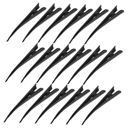 LOLIPPYY 20 Stück Teiliges Matte Schwarze Duckbill-Haarklammern aus Metall Stilvolle Alligator-Haarclips für Damen Leichte Styling-Accessoires für Partys Hochzeiten und DIY-Frisuren von LOLIPPYY
