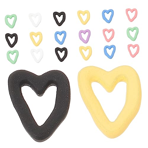 LOLIPPYY 20stücke Teiliges Herz-nagelcharms Für Frauen Metallische Nageldekorationen Bunten Farben Nail Art Schmuckstücke Für Und Professionelle Maniküre von LOLIPPYY