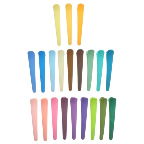 LOLIPPYY 21 Stück Teiliges Bunte Frauen Haarklammern mit Hohlem Design Matte Haarspangen Einfache Alligator Clips für Mädchen und Damen Modische Haaraccessoires für Alltag und von LOLIPPYY