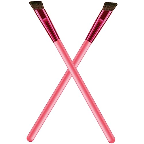 LOLIPPYY 2Stücke Abgewinkelte Augenbrauenpinsel Präzise Make Up für Leicht für Make Up und Lidschatten Grundierung von LOLIPPYY