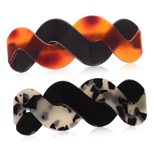 LOLIPPYY 2stücke Flache Haarspangen Retro Haarclips Für Dickes Haar Snap Haarspangen Haarstyling-clips Damen Haarschmuck von LOLIPPYY