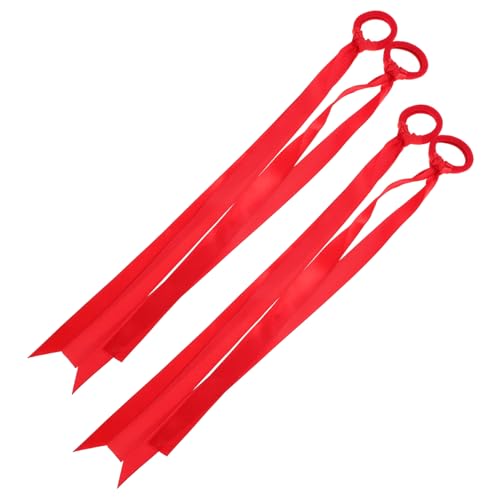 LOLIPPYY 2paare Haargummis Aus Stoff Mit Band Für Junge Mädchen Kleinkinder Und Mädchen -design Diy-haar-accessoires Für Cosplay-partys Strapazierfähig Und Verschleißfest von LOLIPPYY