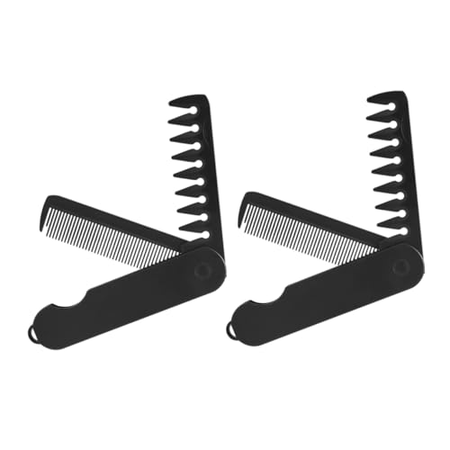 LOLIPPYY 2stücke Faltbarer Kamm Für Männer Und Frauen Teiliges Breiter Und Feiner Zahn Kompakte Haardressing-werkzeuge Für Unterwegs Für Reisen Und Tägliches Styling Platzsparend Und von LOLIPPYY