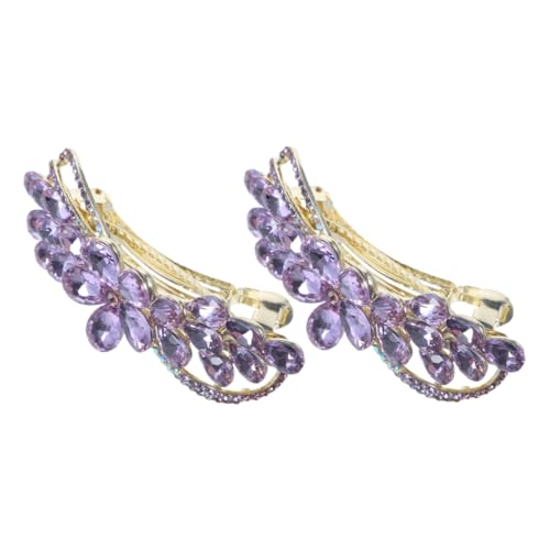 LOLIPPYY 2stücke Blumen-haarspangen Für Damen Mit Funkelnden Strasssteinen Rutschfeste Haarklammern Für Hochsteckfrisuren Und Alltag Elegantes Design Für Dickes Und Dünnes Haar von LOLIPPYY