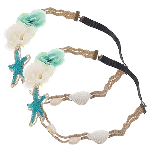 LOLIPPYY 2stücke Haarschmuck Seestern Kopfbedeckung Für Damen Strand-accessoires Für Hochzeit Und Party Modisches Haarzubehör Im Maritimen Stil von LOLIPPYY