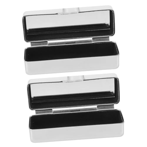 LOLIPPYY 2stücke Lippenstift-organizer Mit Spiegel Make-up-aufbewahrungsbox Aus Langlebigem Material Tragbar Für Lippenstifte Und Kosmetika Retro-design Für Eleganten Vintage-look von LOLIPPYY