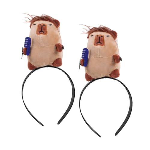 LOLIPPYY 2stücke Capybara Haarband Lustige Cartoon Capybara Kopfband Für Partys Kostüme Cosplay Und Foto-requisiten Für Festliche Anlässe Und Freundesgeschenke von LOLIPPYY