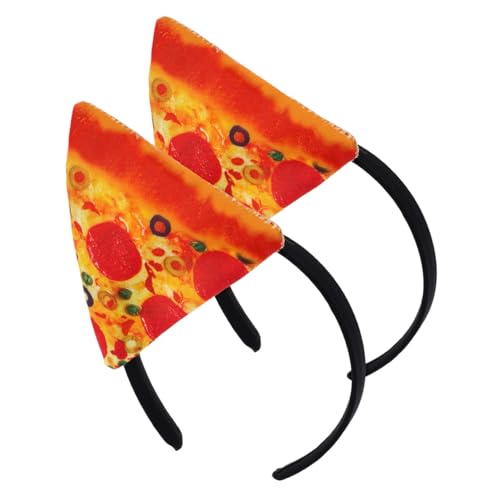 LOLIPPYY Pizza Stirnband 2 Stücke Lustiges Haarband Für Partys Und Auftritte Bequem Und Leicht Einheitsgröße Für Erwachsene Foto Requisite Für Cosplay Und Themenveranstaltungen von LOLIPPYY