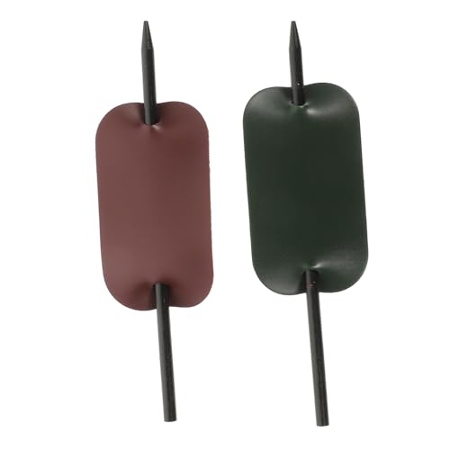 LOLIPPYY 2stücke Leder Haar Manschetten Frauen Haarspangen Stilvolle Zubehör Haarclip Pferdeschwanz Haarnadeln von LOLIPPYY