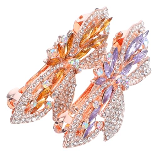 LOLIPPYY 2stücke Schmetterlings-haarspangen Mit Strass Metall-haarnadeln Für Damen Funkelnder Haarschmuck Für Hochzeitsfeiern Und Täglichen Gebrauch von LOLIPPYY