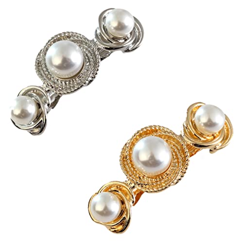 LOLIPPYY 2stücke Perlen Haarklammer Spiralperlen Haarspange Mädchen Haarschmuck Frauen Haarschmuck Kreativer Haarhalter Haarclip Für Geburtstag Party Strandtag von LOLIPPYY