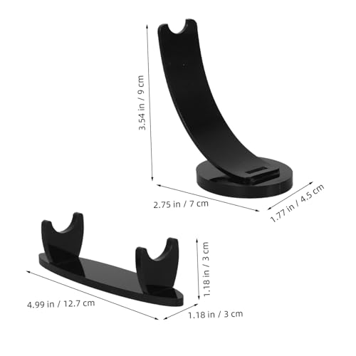 LOLIPPYY 2stücke Stifte-organizer Für Schreibtisch Stifteständer Aus Acryl Make-up-pinselhalter Füllfederhalter-präsentationsständer Bleistift-stifteständer Schwarz von LOLIPPYY