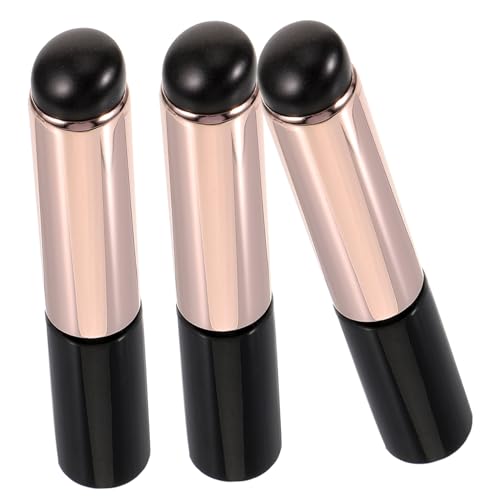 LOLIPPYY 3 Stck Silikon Lippenpinsel Wiederverwendbar Tragbarer Makeup Applikator für Lippenstift Lipgloss Concealer und Lidschatten Leicht und Kompakt für Reisen und Alltag von LOLIPPYY