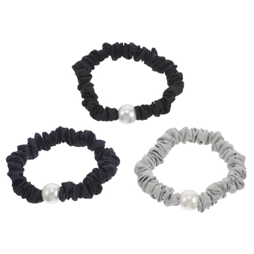 LOLIPPYY 3stücke Perlen Haargummis Elastische Haargummis Mit Perlen Haarseile Dehnbar Dekorativ Haaraccessoires Für Frauen Und Mädchen von LOLIPPYY