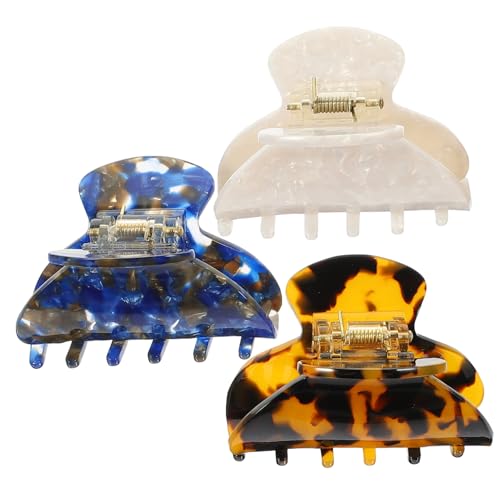 LOLIPPYY 3 Stück Kleine Krallenspangen für Dickes Haar Haarklammern Starke Haftung Modischer Haarschmuck für Frauen und Mädchen Kompakt und Langlebig von LOLIPPYY