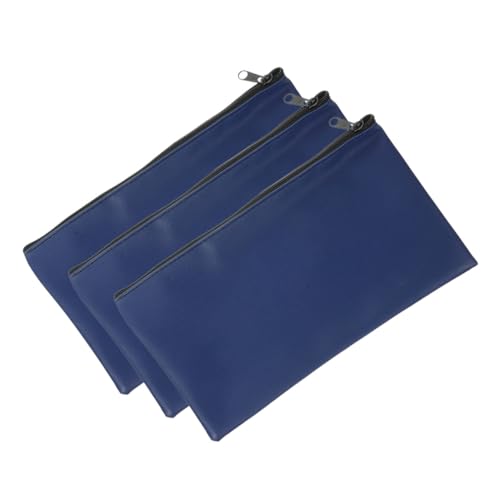 LOLIPPYY 3 Stück PU Leder Geldbeutel mit Reißverschluss Multifunktionale Geldtaschen für Bargeld und Belege Kompakte Organizer für Banknoten und Quittungen Robust und Tragbar für Alltag von LOLIPPYY