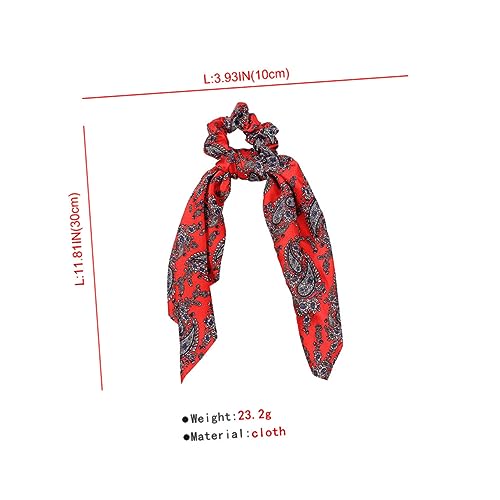 LOLIPPYY 3 Stück Retro Haarschleifen mit Langem Satinband Haargummis für Damen Robuste Haarringe für Dünnes und Dickes Haar Vielseitige Haarbänder für Alltag und Besondere Zufällige Farbe von LOLIPPYY