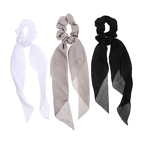 LOLIPPYY 3stücke Elastische Weiße Haargummis Für Frauen Haargummis Zum Batiken Haarschmuck Für Mädchen Geeignet Für Lockiges Haar Glattes Haar Pferdeschwanz Dutt Zu Tragen Im Und Am Handgel von LOLIPPYY