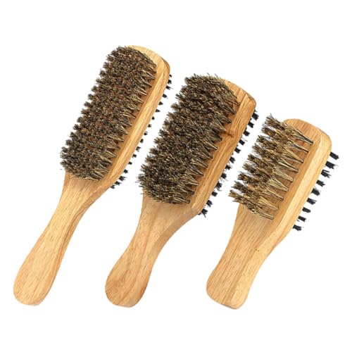 LOLIPPYY 3 Stück Teiliges Bartbürsten Doppelseitigen Nylonborsten Vielseitig für Bartpflege Haargestaltung und Haarentfernung Sanfte Bürste für Herren für Friseure und Styling zu Hause von LOLIPPYY