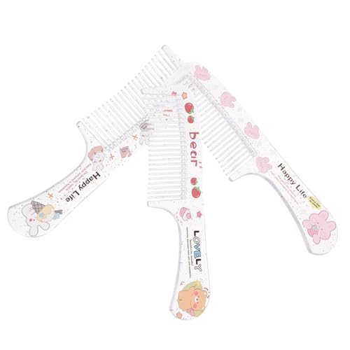 LOLIPPYY 3stücke Süße Haarkämme Cartoon Für Mädchen Und Erwachsene Dekorative Haarkämme Schöner Haarkamm Für Frauen Bezauberndes Kammset Für Bekannte von LOLIPPYY