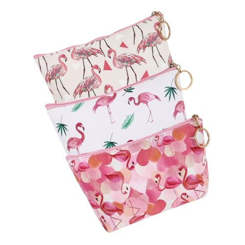 LOLIPPYY 3 Stück Teiliges Flamingo Motiv Kosmetiktaschen wasserdichte Make Up Taschen mit Reißverschluss Multifunktionale Aufbewahrungstasche für Damen für Reisen und Alltag Buntes Design LOLIPPYY 3 Stück Teiliges Flamingo Motiv Kosmetiktaschen wasserdichte Make Up Taschen mit Reißverschluss Multifunktionale Aufbewahrungstasche für Damen für Reisen und Alltag Buntes Design von LOLIPPYY