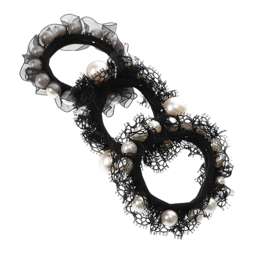 LOLIPPYY 3 Stück Teiliges Haargummi mit Perlen und Spitze Elastische Schonende Pferdeschwanz Halter für Mädchen Weiches Design Modischer Haarschmuck für Alltag und Festliche Anlässe LOLIPPYY 3 Stück Teiliges Haargummi mit Perlen und Spitze Elastische Schonende Pferdeschwanz Halter für Mädchen Weiches Design Modischer Haarschmuck für Alltag und Festliche Anlässe von LOLIPPYY