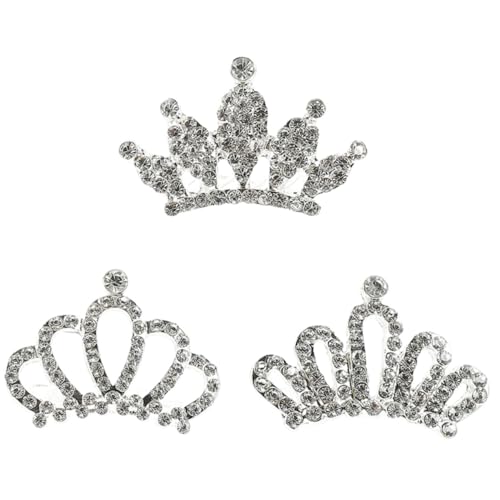 LOLIPPYY 3 Stück Teiliges Haarkamm Hautfreundlich und Sicher Funkelnde Tiara Haarschmuck für Geburtstag Party Kostümspiel und Festliche Anlässe und Bequem für Mädchen von LOLIPPYY