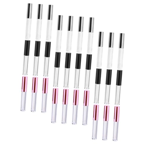 LOLIPPYY 30 Stück Lippenstifthülsen zum Selbstbefüllen Leerbehälter für Lipgloss DIY Mit Silber Schwarz Auslaufsicher Tragbar für Frauen und Mädchen von LOLIPPYY
