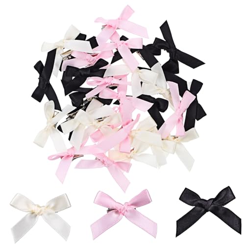 LOLIPPYY 30 Stück Teiliges Haarschleifen Mini Schleifen Haarklammern Damen Haarschmuck Süße Haarschleifen für Alltag und Party in Schwarz LOLIPPYY 30 Stück Teiliges Haarschleifen Mini Schleifen Haarklammern Damen Haarschmuck Süße Haarschleifen für Alltag und Party in Schwarz von LOLIPPYY
