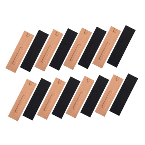 LOLIPPYY 30 Stück Teiliges Kraftpapier Stifttasche Faltbare Einzeltaschen mit Sichtfenster Langlebige Papier verpackung für Kugelschreiber Füller und Stifte Praktische Geschenkverpackung LOLIPPYY 30 Stück Teiliges Kraftpapier Stifttasche Faltbare Einzeltaschen mit Sichtfenster Langlebige Papier verpackung für Kugelschreiber Füller und Stifte Praktische Geschenkverpackung von LOLIPPYY