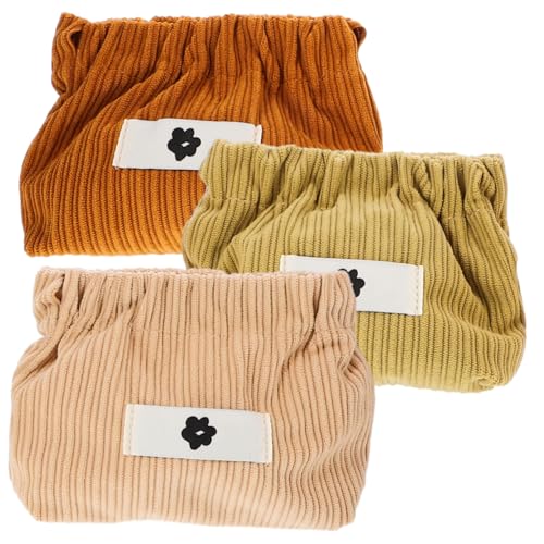 LOLIPPYY 3stücke Lippenstift-Taschen Kleine Make-up-Taschen Kosmetiktaschen Für Reisen Draußen Münztaschen Für Frauen Und Mädchen Mit Automatischem Verschluss Zum Organisieren Von von LOLIPPYY