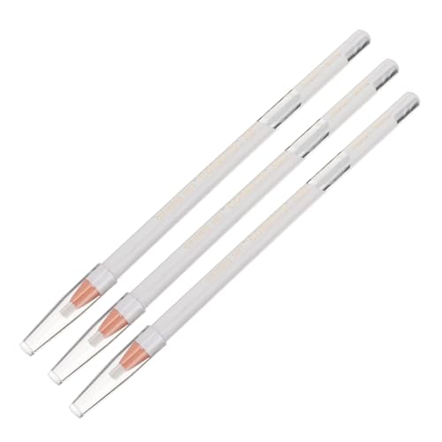LOLIPPYY 3 Stücke Weißer Augenbrauenstift Hochpigmentierter Eyeliner Bleistift Wasserfest Langanhaltend Make Up Tool für Augen Make Up von LOLIPPYY