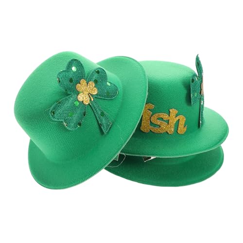 LOLIPPYY 3stücke Teiliges Haarspangen Mit Irischem Mini-hut Für Damen Und Mädchen Ergänzung Für Patrick's Day Kostüme Festivals Und Feiern Komfortabel Und Leicht von LOLIPPYY