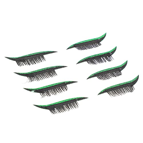 LOLIPPYY 4paare Titel Selbstklebende Eyeliner Und Wimpern Aufkleber Für Frauen Einfache Anwendung Für Nachtclubs Karneval Cosplay Und Halloween von LOLIPPYY