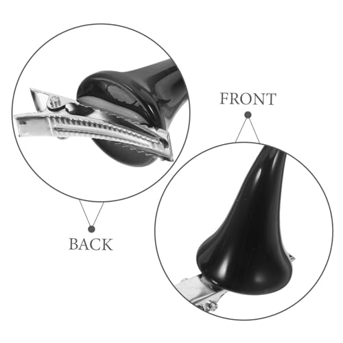 LOLIPPYY 4 Paare Gothic Teufelshorn Haarklammern Halloween Haarspangen Oxhorn Haaraccessoires für Damen Robustes Material Einfach zu Tragen Festliches Kostümzubehör Auffälliger Gothic Look von LOLIPPYY