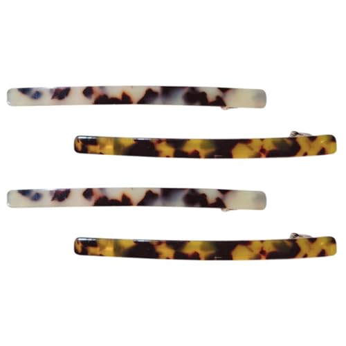 LOLIPPYY 4 STÜCKE Teiliges Leopard Muster Haarklammern für Damen Rutschfeste Bobby Pins Haaraccessoires für Verschiedene Anlässe für Partys und Hochzeiten von LOLIPPYY