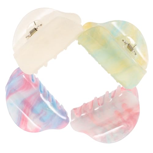 LOLIPPYY 4 Stck Acryl Haarspangen Bunte Mittlere Haarklammern Schmerzfreie Haarklammern für Frauen und Mädchen für Dickes und Dünnes Haar Haar Accessoires von LOLIPPYY