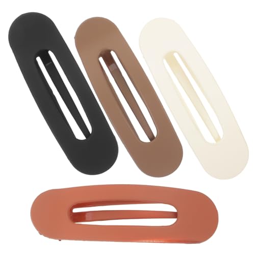 LOLIPPYY 4 Stück Teiliges Flache Haarklammern für Damen Französischer Stil Mattes Kunststoffmaterial Rutschfest und Langlebig Entenmaul Form Farbmix Beige Karamell Schwarz Braun für Alltag LOLIPPYY 4 Stück Teiliges Flache Haarklammern für Damen Französischer Stil Mattes Kunststoffmaterial Rutschfest und Langlebig Entenmaul Form Farbmix Beige Karamell Schwarz Braun für Alltag von LOLIPPYY
