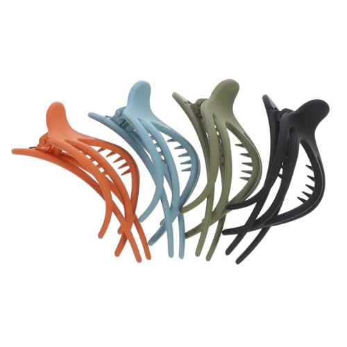 LOLIPPYY 4stücke Flache Krallenklammern Im Französischen Stil Haarklammern Aus Pc-material Dekorative Haarspangen Für Damen Zum Stylen Und Abteilen Von Haaren Geeignet Für Verschiedene von LOLIPPYY