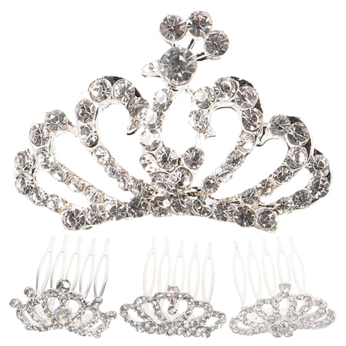 LOLIPPYY 4 Stück Teiliges Haarreif mit Funkelnden Strasssteinen Diadem für Mädchen für Partys Hochzeiten und Besondere Anlässe von LOLIPPYY