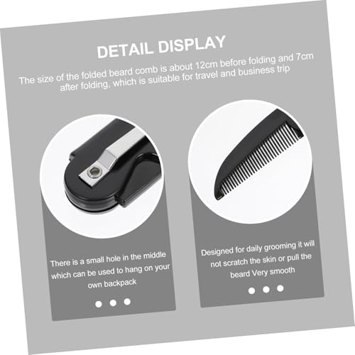 LOLIPPYY 4 Stück Teiliges Herren Pocket Beard Comb Ergonomisch Plastik Bartkamm Schnurrbart styling Reisebegleiter Kompakt Hautfreundlich Langlebig von LOLIPPYY