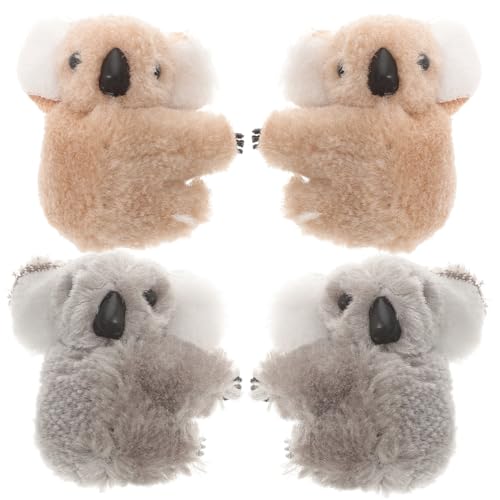 LOLIPPYY 4 Stück Teiliges Koala Haarklammern für Frauen und Mädchen Kleine Weiche Haarspangen aus Langlebigem Material Modische Haarnadeln für Alltag Party und Festliche Anlässe von LOLIPPYY