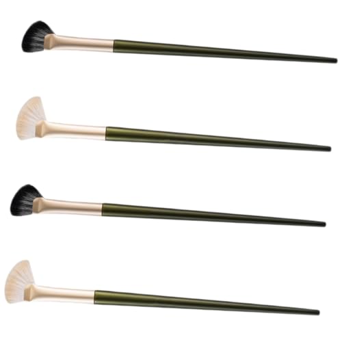 LOLIPPYY 4 Stück Teiliges Make Up Pinsel Schräger Konturenpinsel für Nasenkontur Vielseitiger Lidschatten und Highlight Pinsel zum Blenden für Cremige und Pudrige Kosmetikprodukte von LOLIPPYY