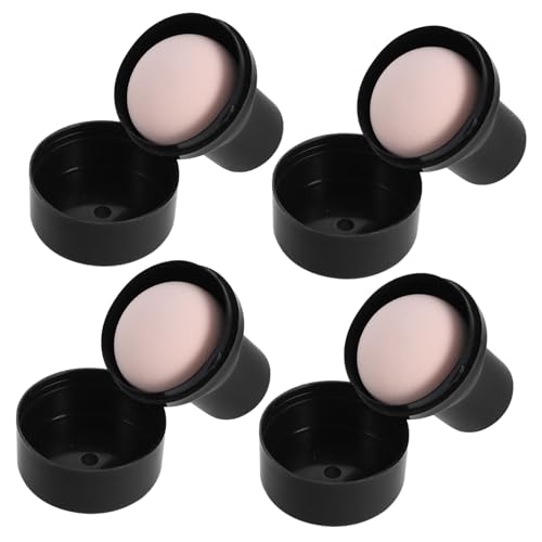 LOLIPPYY 4 Stück Teiliges Makeup Puderquaste Pilzform Weicher Makeup Schwamm für Gesichtspuder und Lidschatten Waschbar Wiederverwendbar Hautfarben von LOLIPPYY